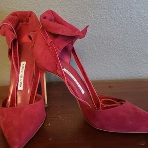 Manolo Blahnik Suede Pumps